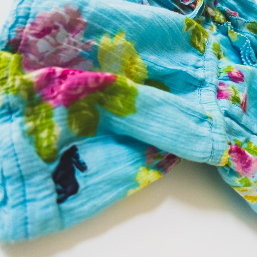 Vintage Abercrombie Floral Peplum Top - Picture 3 of 3